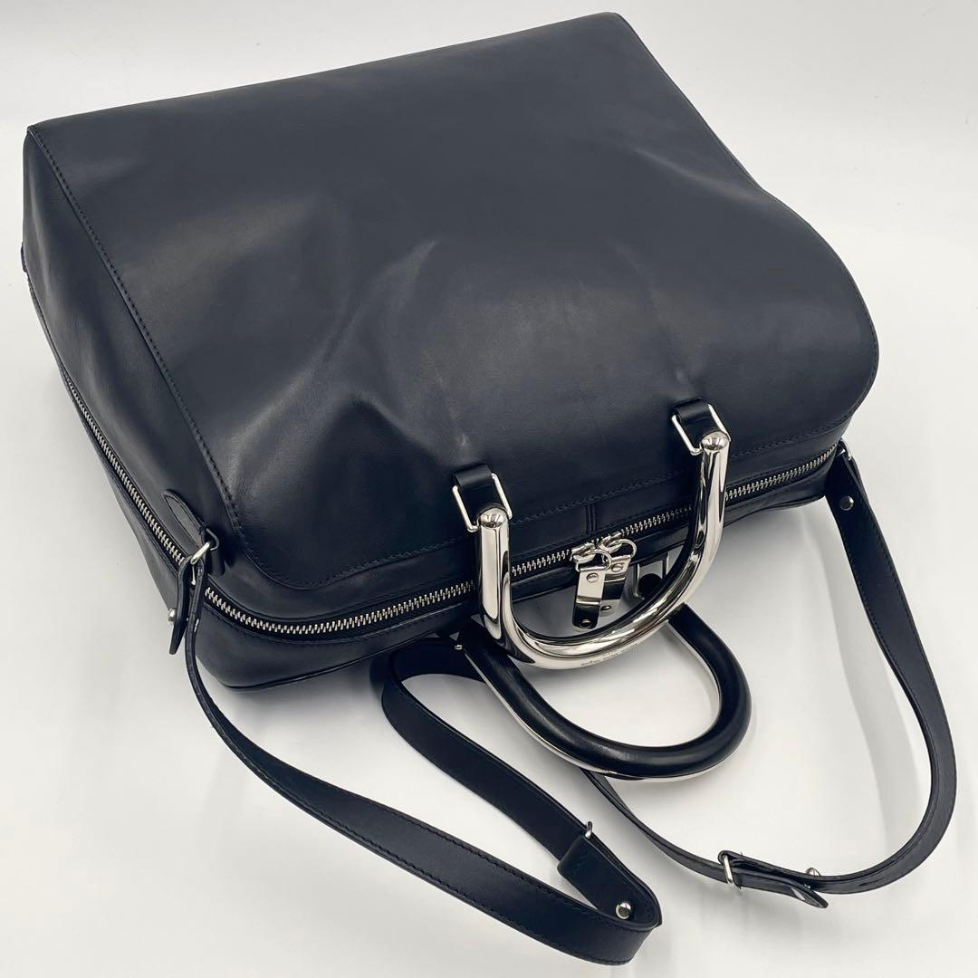 【入手困難】メゾンマルジェラ ブリーフケース 2way メタルハンドル 大容量