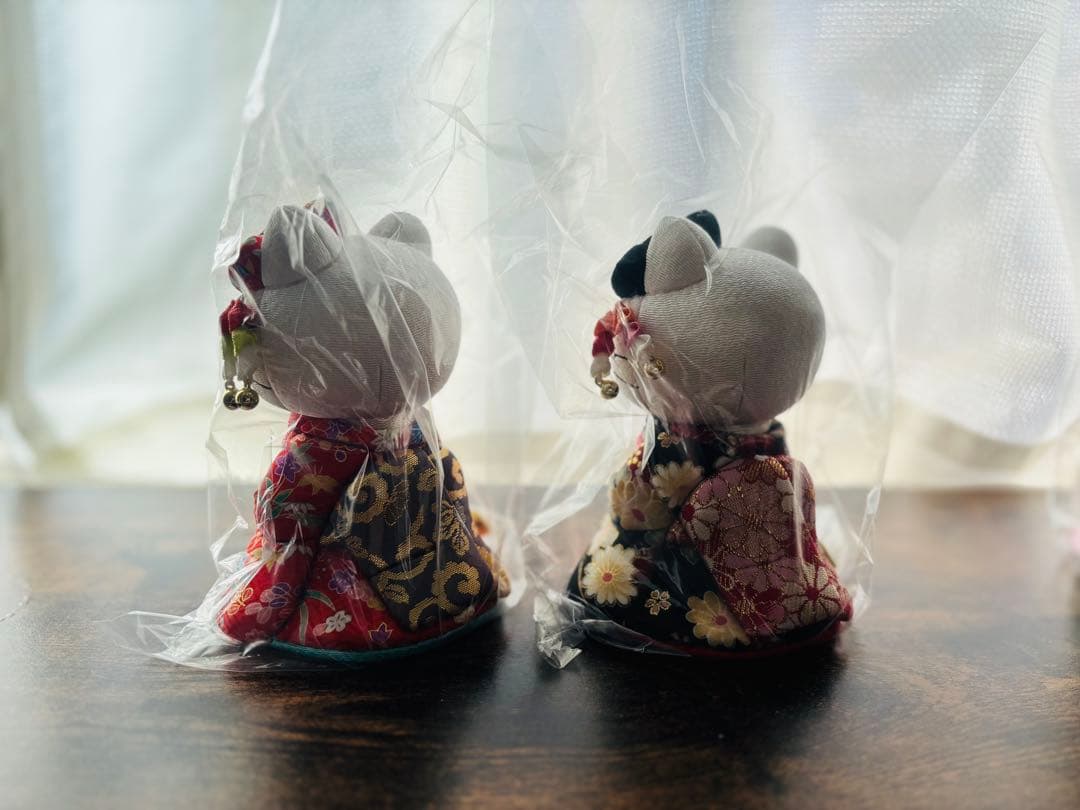 柿沼東光 木目込み人形　ハローキティ6体セット