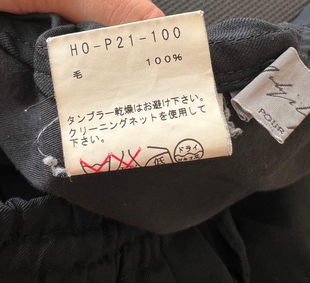 パンツ yohji yamamoto POUR HOMME HO-P21-100