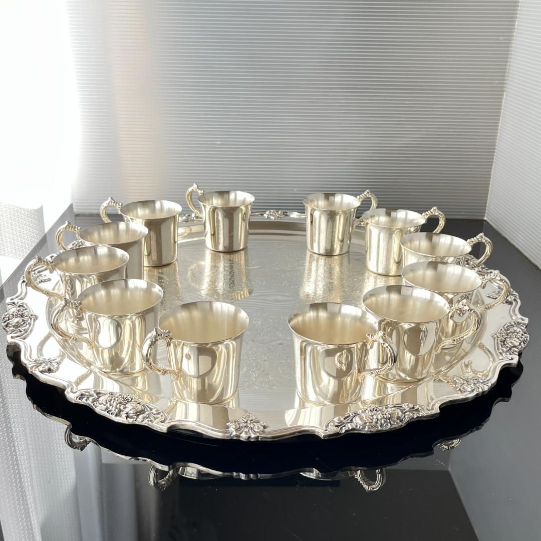 【WALLACE】 果実のパンチボウル / ワインクーラー パンチカップ12個