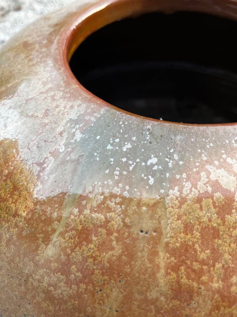 小石原焼　ヤマイチ窯 梶原藤徳作　大きめの花器　壺　置物