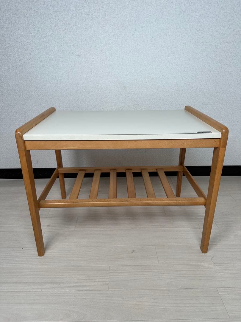 カリモク 白天板 サイドテーブル テーブル ビンテージ レトロ ※i4※