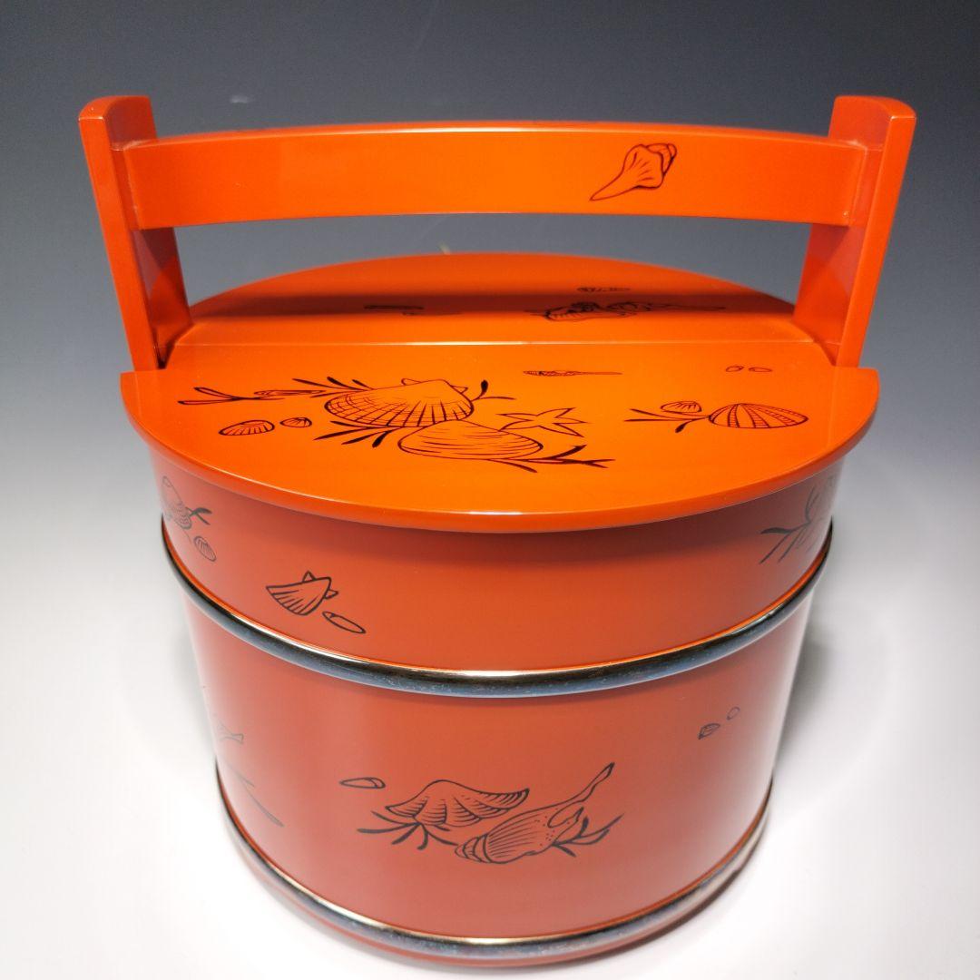 最終値下げ輪島塗　茶道具朱手桶水指　共箱　美品