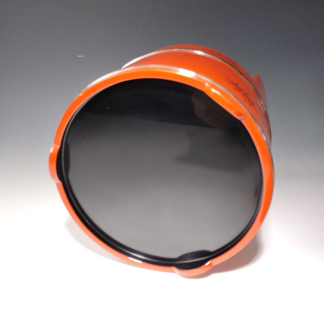 最終値下げ輪島塗　茶道具朱手桶水指　共箱　美品