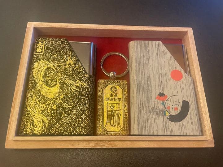 幸運の名刺入れ　慧善玄潭作