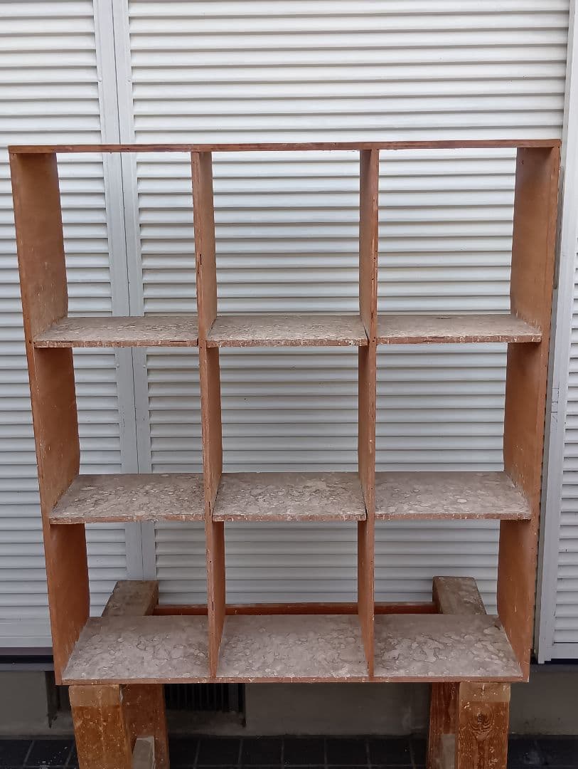 レース とまり木 9仕切りマス目棚　盆栽　苗木棚　工具棚　鳩道具　愛鳩の友レア