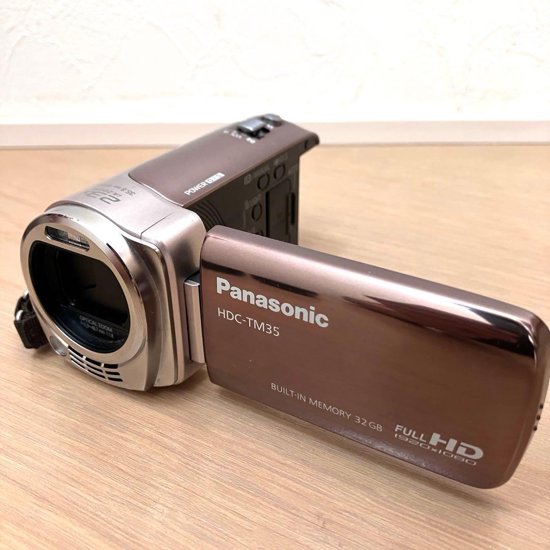 美品✨パナソニック 内蔵メモリ HDC-TM35 ビデオカメラ 32GB