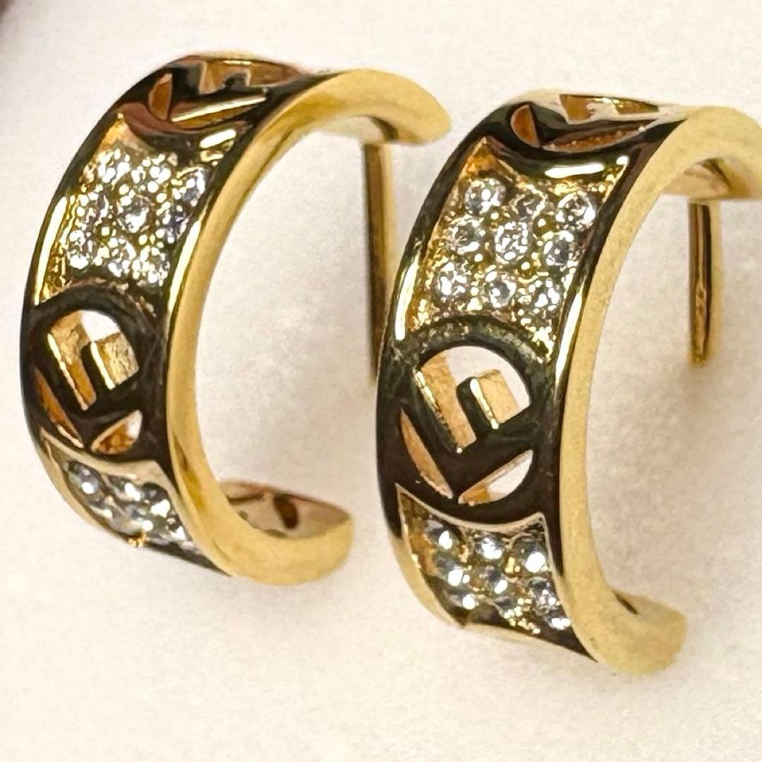 ★美品★　FENDI フェンディ エフイズフェンディ フープ ピアス