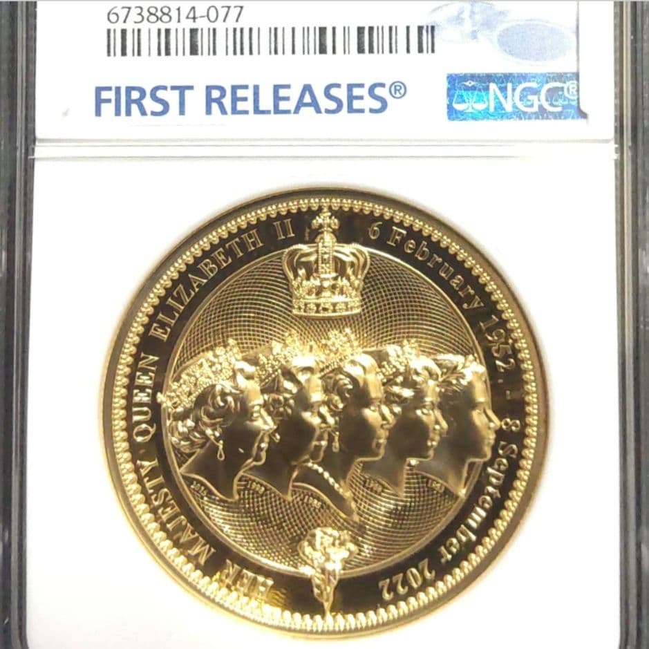 【最高鑑定】2022年 エリザベス2世追悼記念 FR NGC PF70UC 逸品