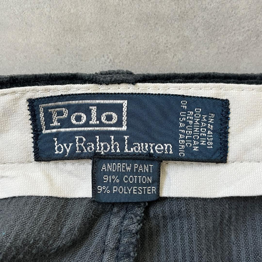 ポロバイ ラルフローレン W36 コーデュロイ ポロチノ 90s 黒 18211