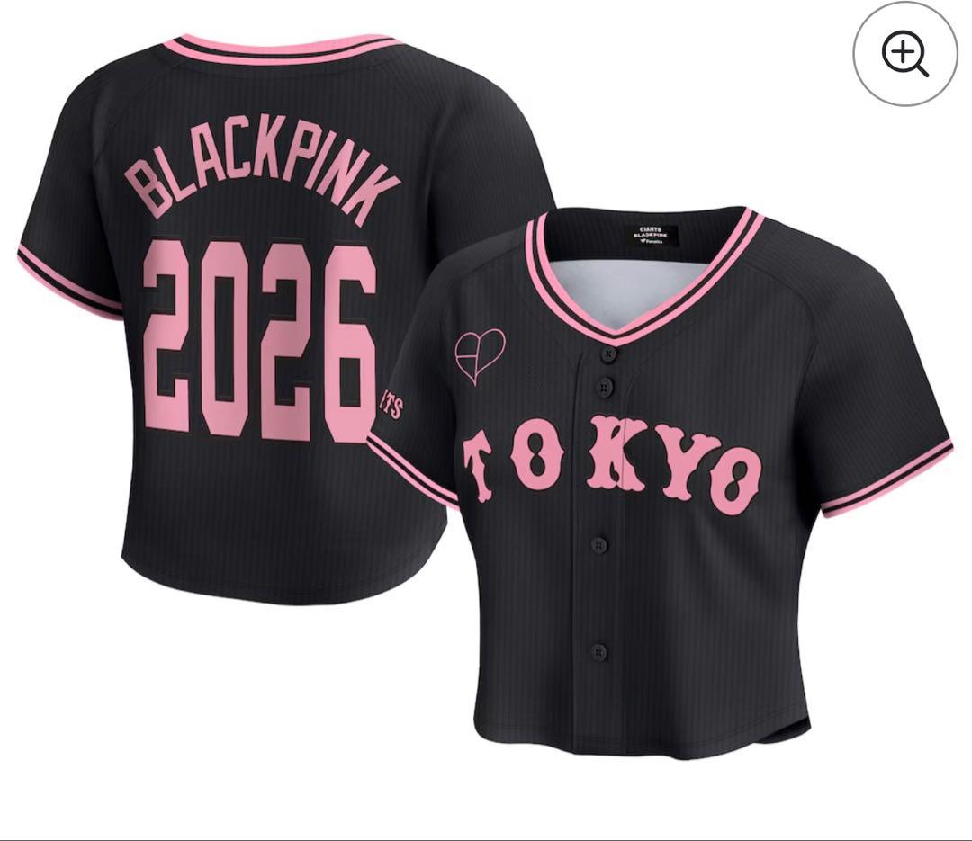 読売ジャイアンツ×BLACKPINK ユニフォーム クロップド ブラック M