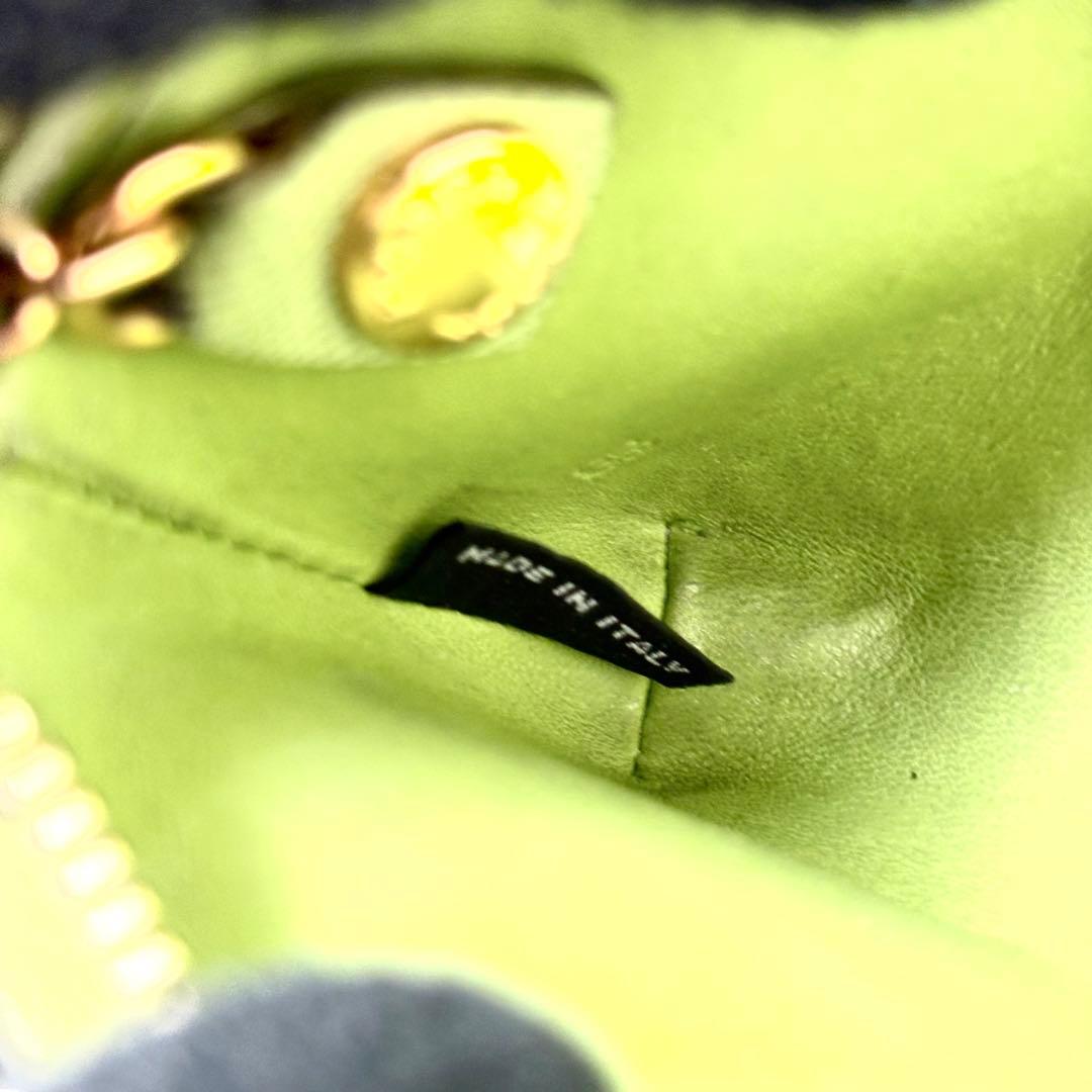 美品✨プラダ ケース キーリング 小銭入れ サフィアーノレザー グリーン