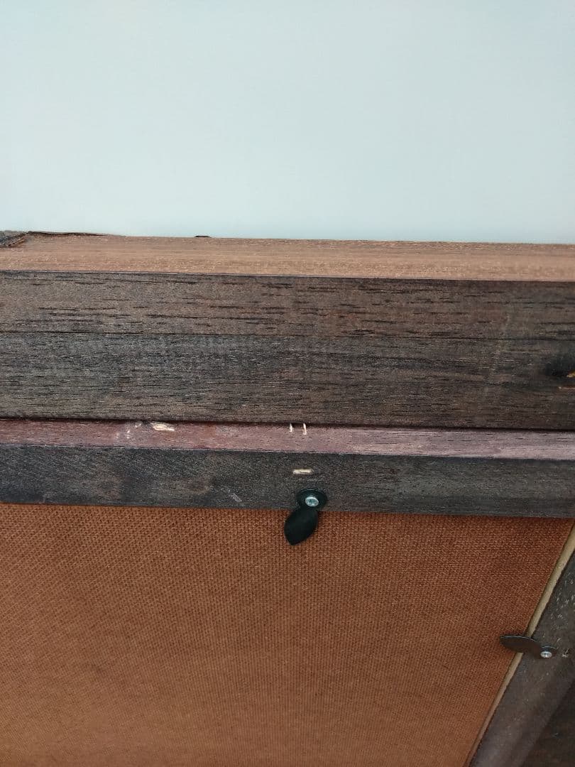 エスアンドエフ　S&F　高級輸入額縁　半切　アンティーク　ブラウン　007