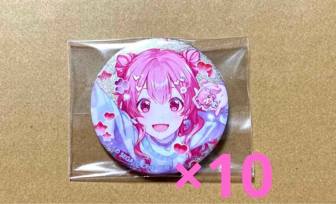 プロセカ グリッター缶バッジ 桃井愛莉46B 10点