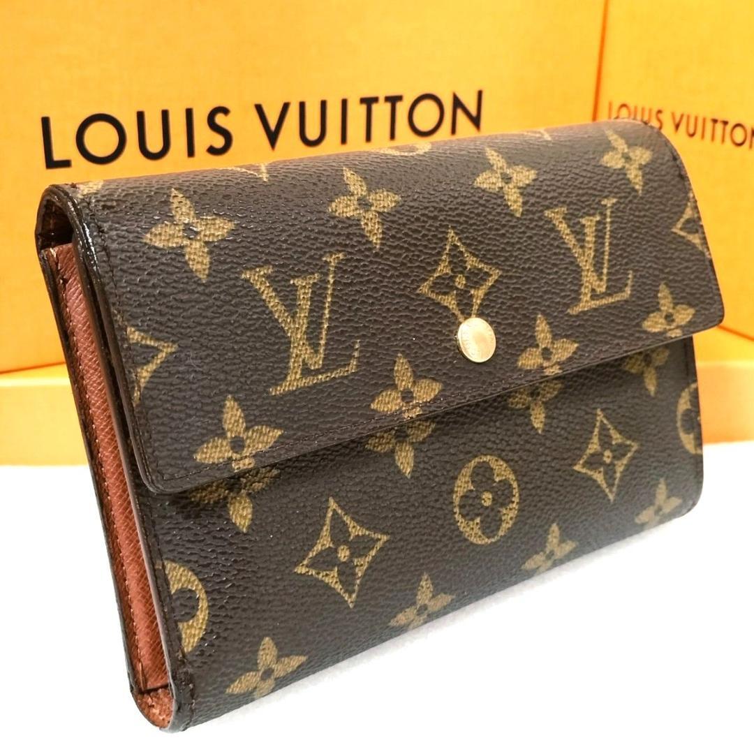 モノグラム ポルト トレゾール エテュイ パピエ 三つ折り 財布 ルイヴィトン