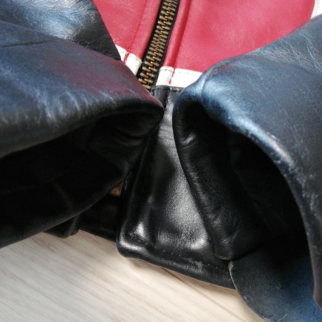 クリーニング済 Vanson RJP タロンジップレザーライダースジャケット