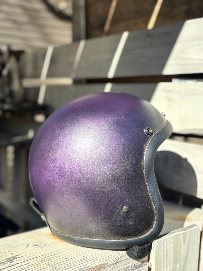 RAMSKIT カスタムヘルメット 500TX 小帽体 深め XLマットパープル