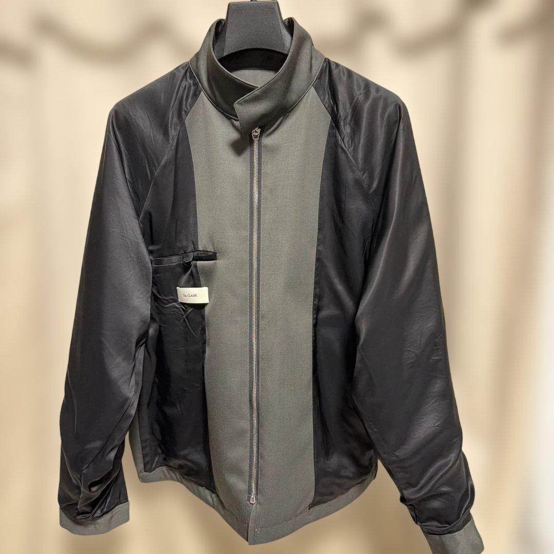 The CLASIK ハリントンジャケット　サイズ46 グレー　カーキ