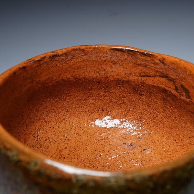 大樋年朗　飴釉茶碗　共箱　茶道具　大樋長左衛門　金沢　抹茶碗