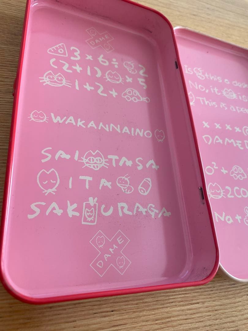 【激レア 昭和】サンリオ WAKANNAINO わかんないの 缶ペンケース