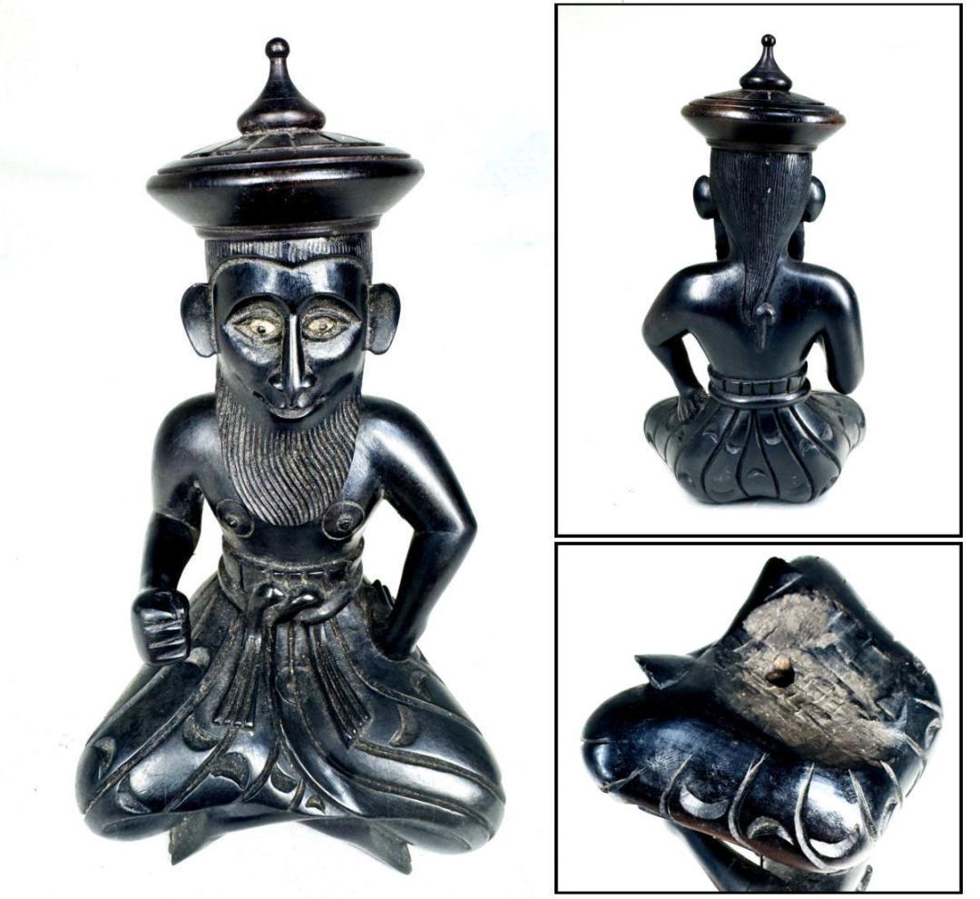 時代物 千年沈水黒木 東南アジアお守り神 沈水実験済み 古美術 WWWT070