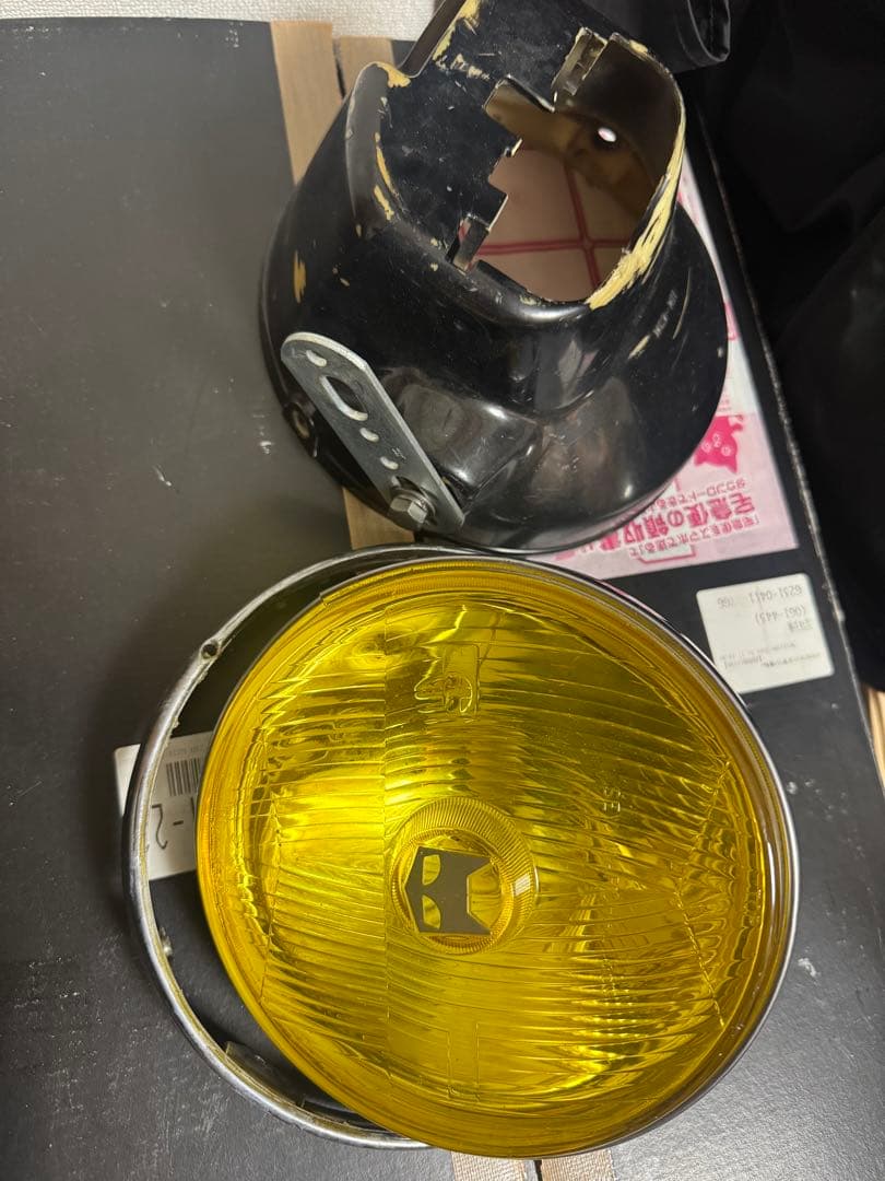 マーシャル　ヘッドライト　イエロー　CBX CBR