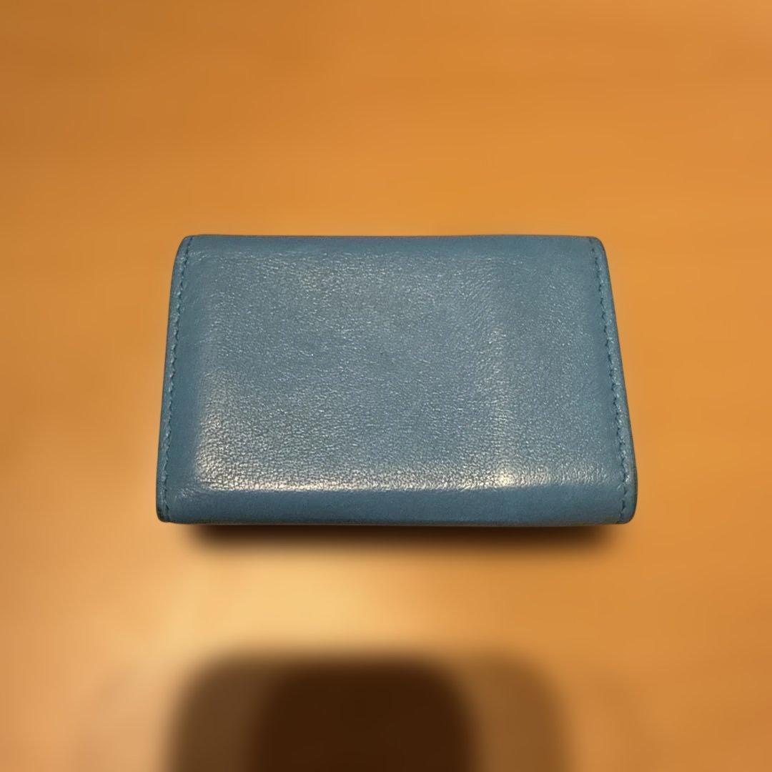 BALENCIAGA 三つ折り財布 青