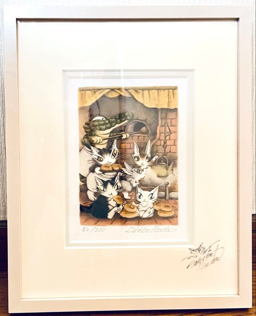 ✨希少✨ わちふぃーるど ダヤン 版画 マーシィーやかんをかけといて