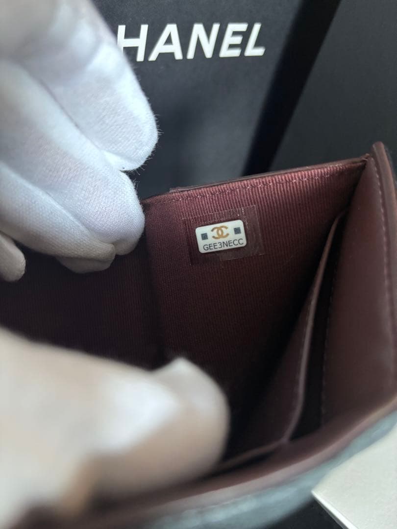最上級美品‼️CHANEL ブラック 三つ折り財布