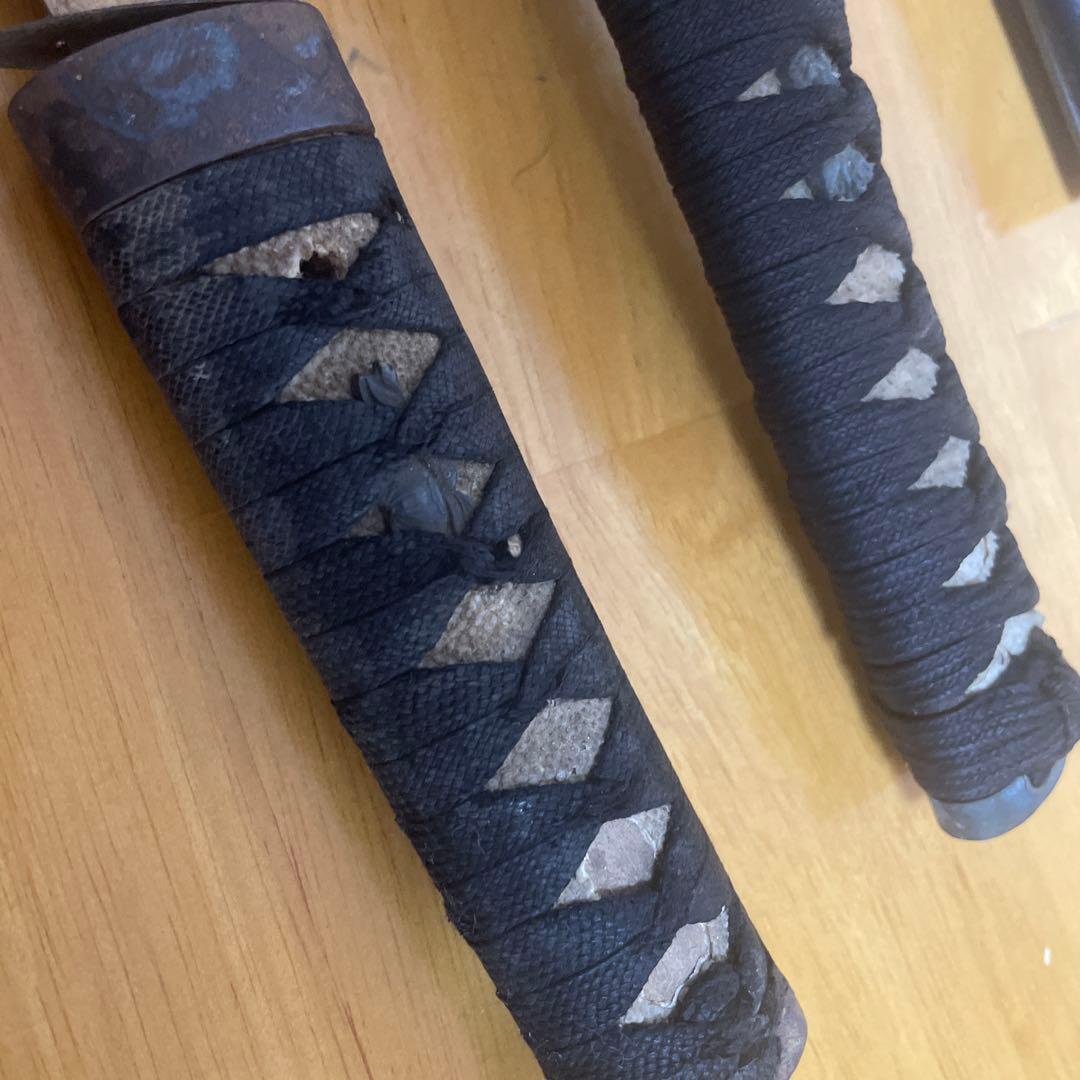 蔵出　江戸時代　大小　拵　残欠　木製つなぎ付