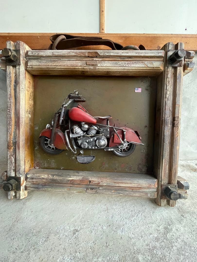 ビンテージ　ハーレー　ブリキ製　壁掛