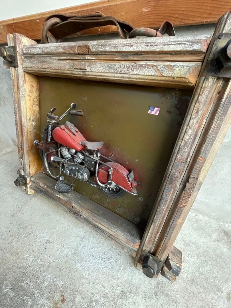 ビンテージ　ハーレー　ブリキ製　壁掛