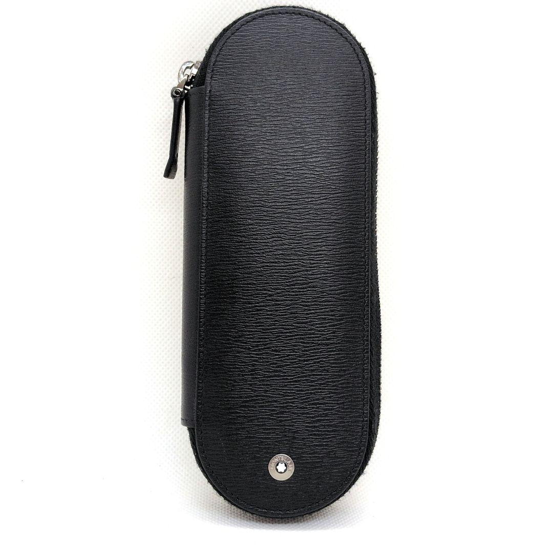 【美品】モンブラン　マイスターシュティック　ペンケース　ラウンドジップ　レザー