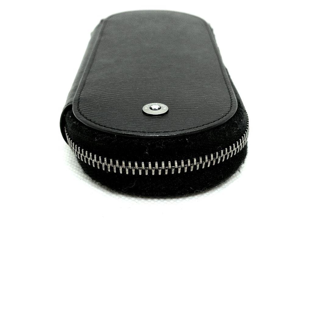 【美品】モンブラン　マイスターシュティック　ペンケース　ラウンドジップ　レザー