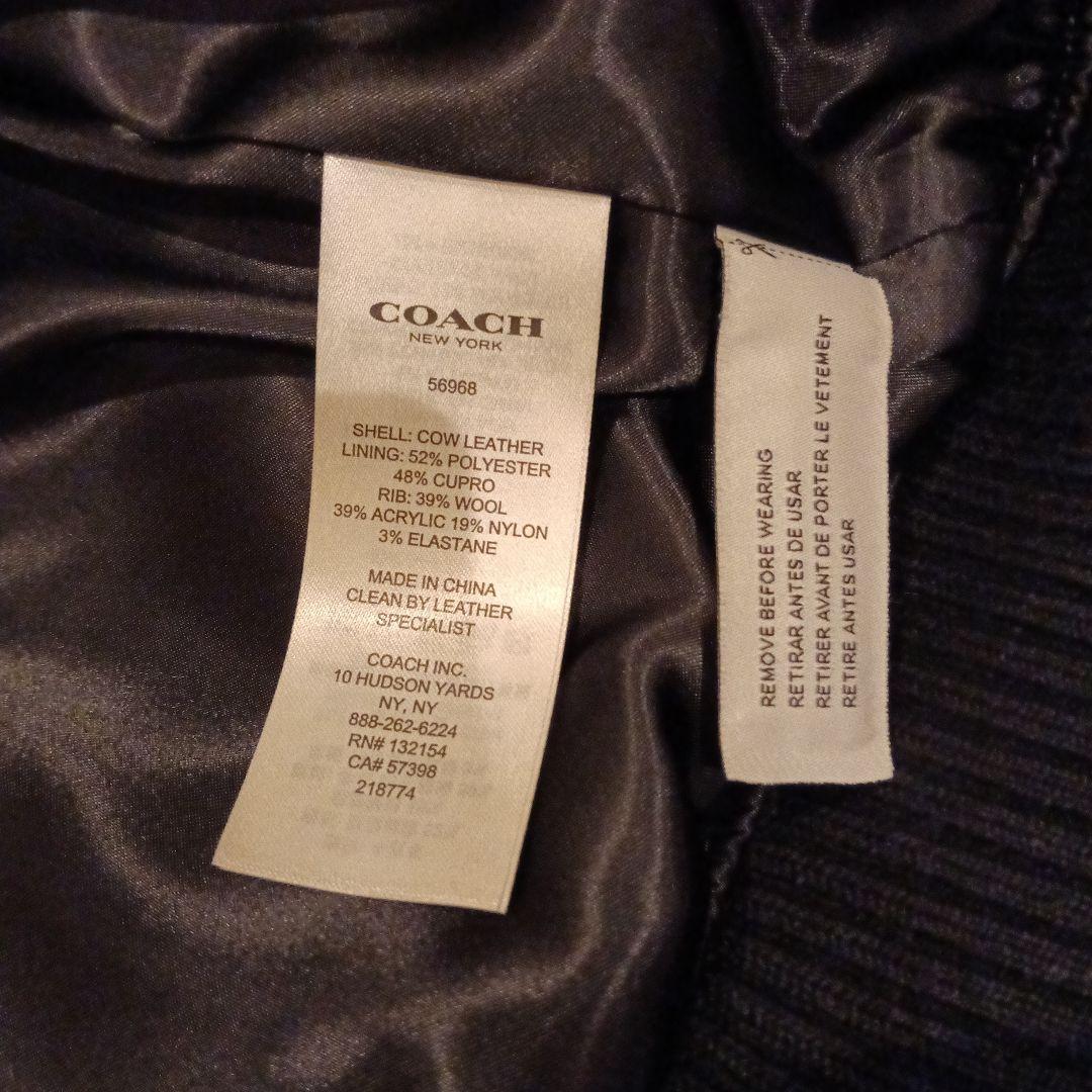 COACHコーチシングルライダースジャケット　ボルド　 S 46