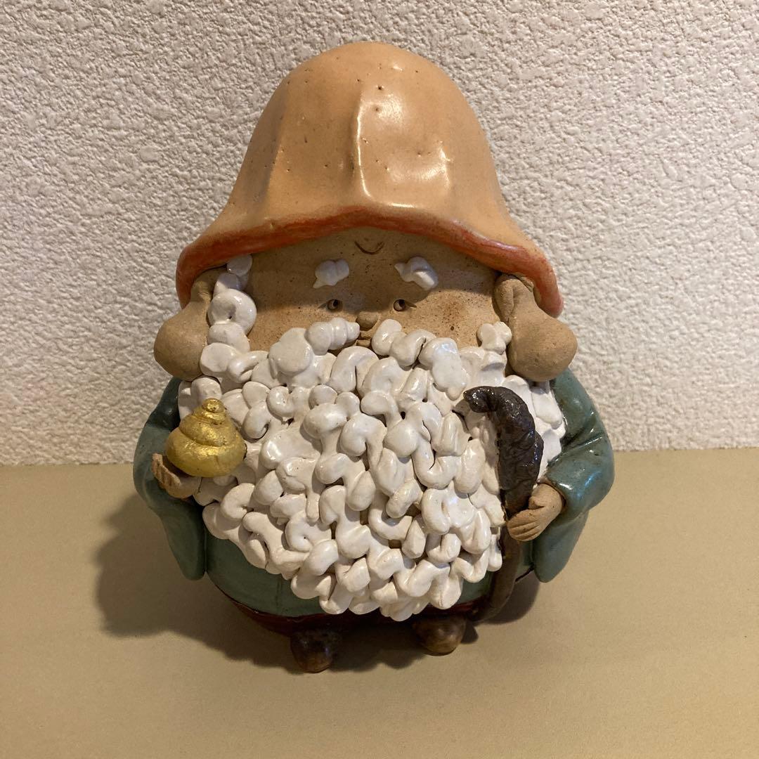 【訳あり】七福神　陶器　手作り　縁起物　作家物