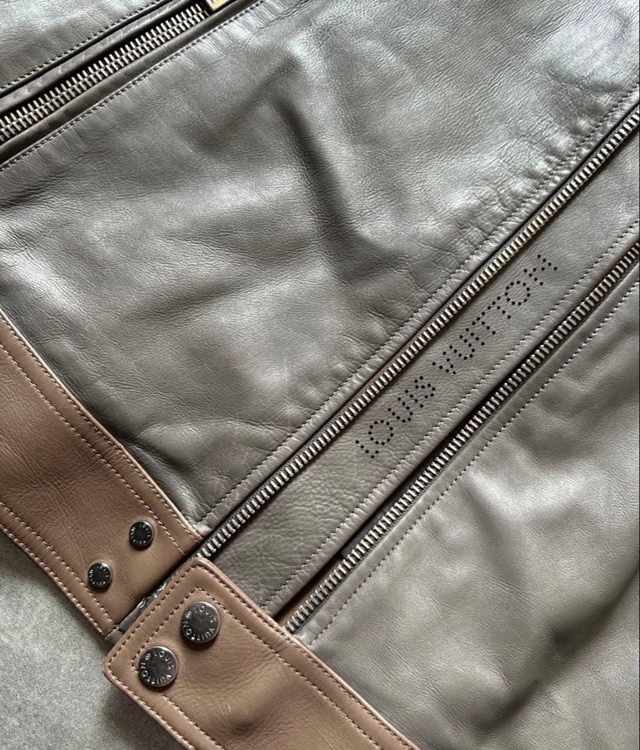 最終価格　ルイヴィトン　レザージャケット　ライダース　カフェレーサー　革ジャン