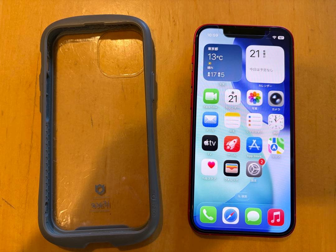 Apple iPhone 13 mini RED 本体 美品 SIMフリー