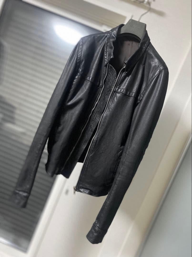 ジャケット・アウター Rick Owens archive leather biker jacket