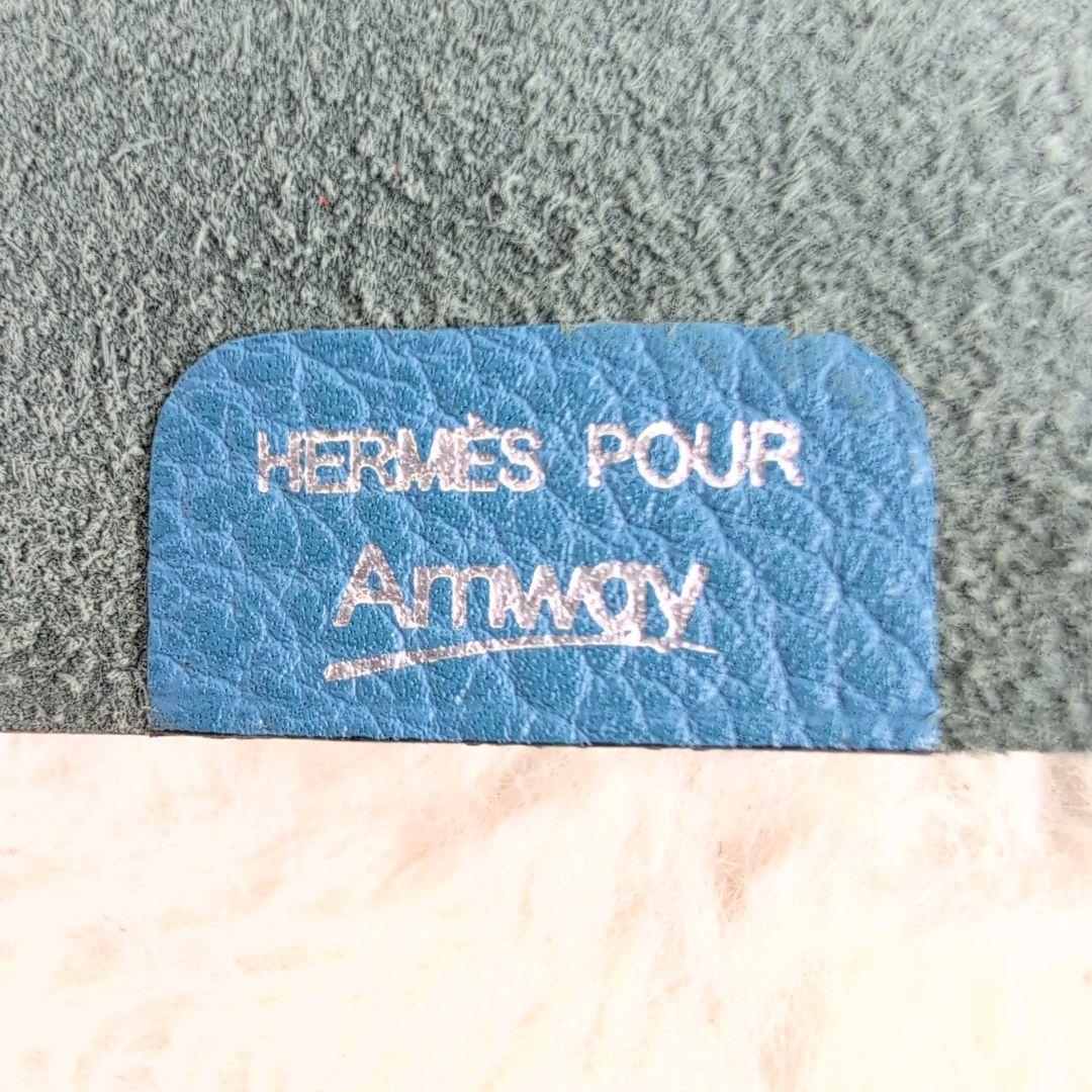 未使用級✨HERMES リングノート メモ帳 レザー ブルー系