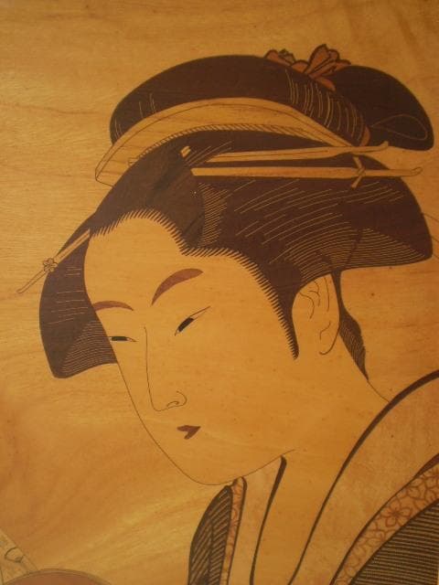 喜多川歌麿。約４０年前土産店にて無理言って譲って頂き購入。