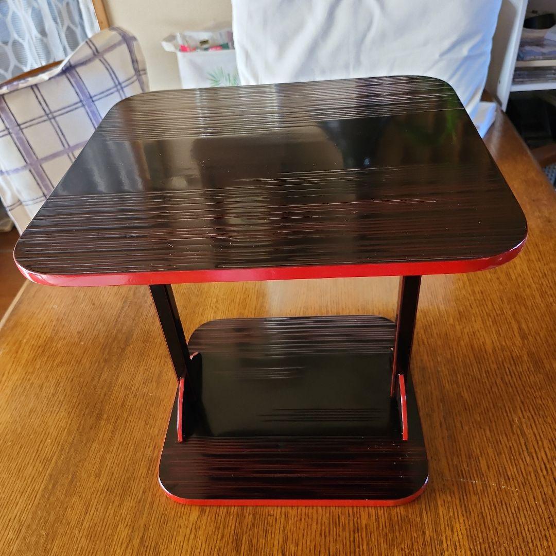 茶道具　小四方棚　漆塗り未使用　出品のため開封組み立てました