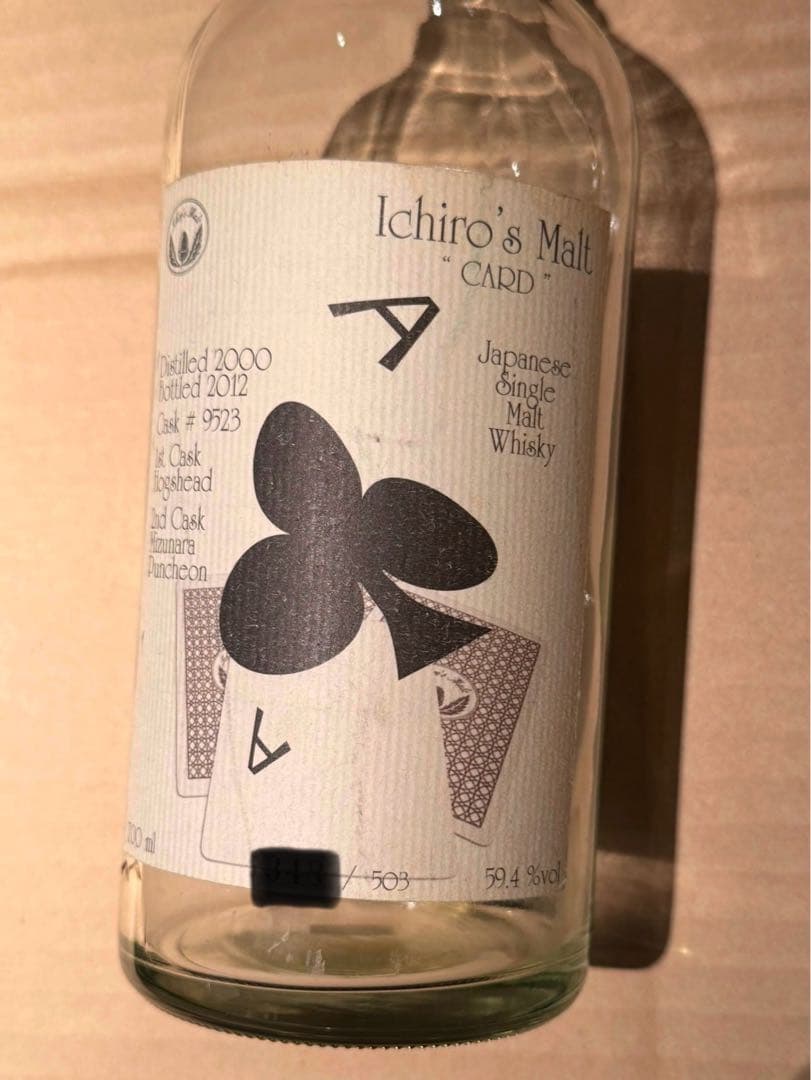 イチローズモルト　空瓶いろいろ