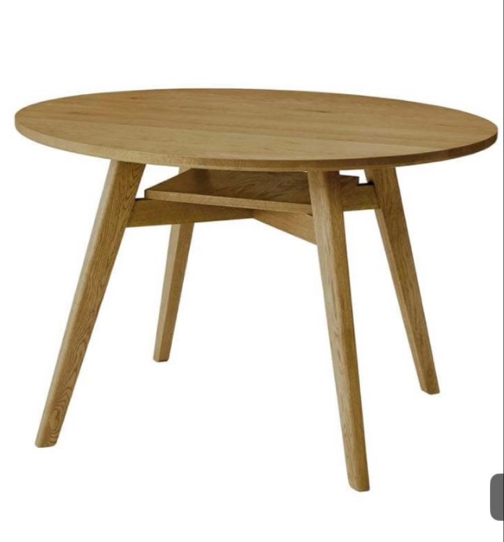 にか　unico ADDAY ラウンドダイニングテーブル