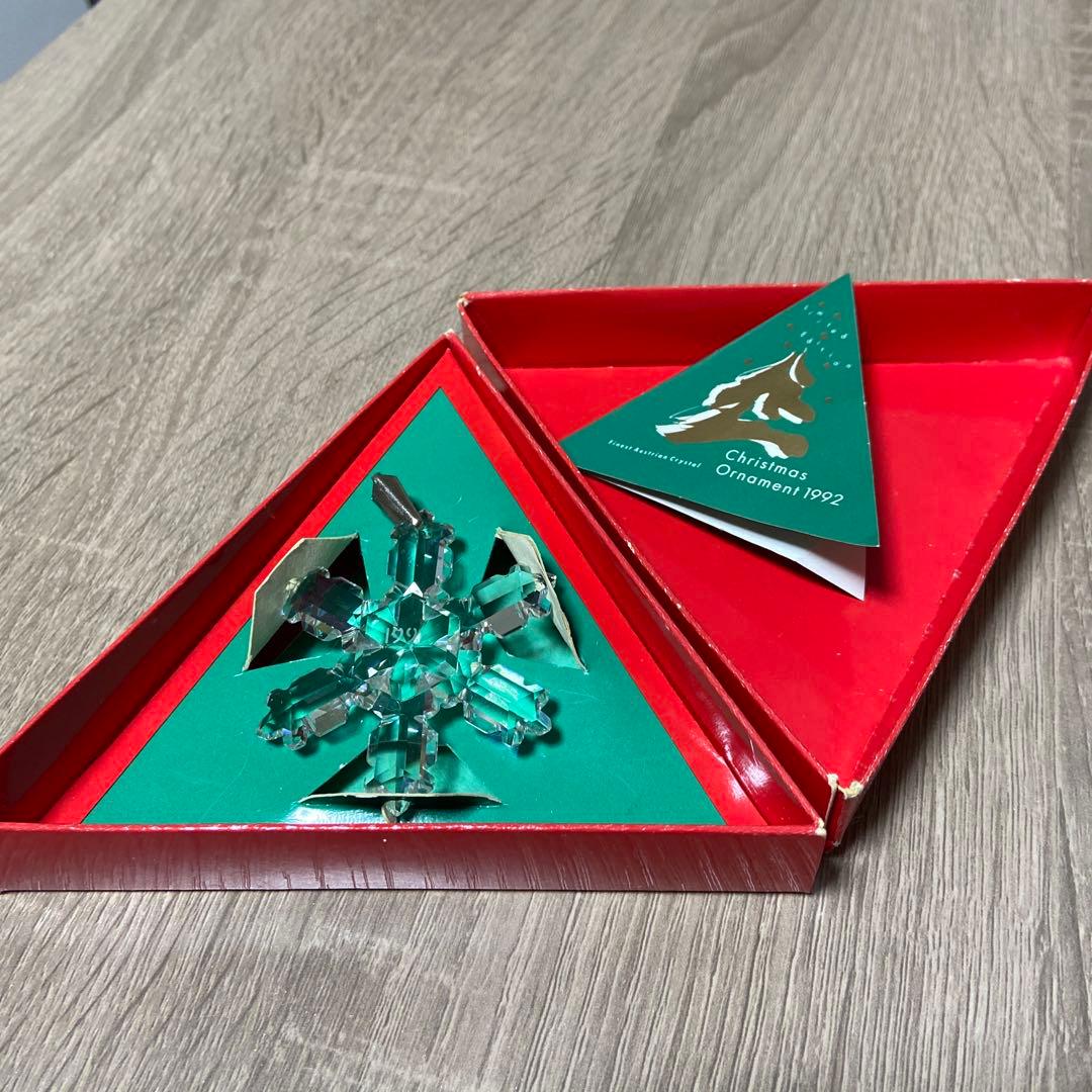 1992年製クリスタル雪の結晶オーナメント