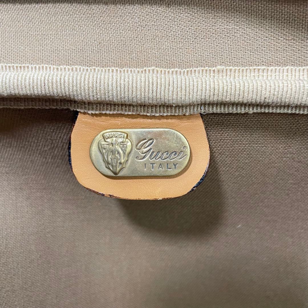 【美品 】GUCCI グッチ トラベルバッグ マイクロGG柄 オールドグッチ