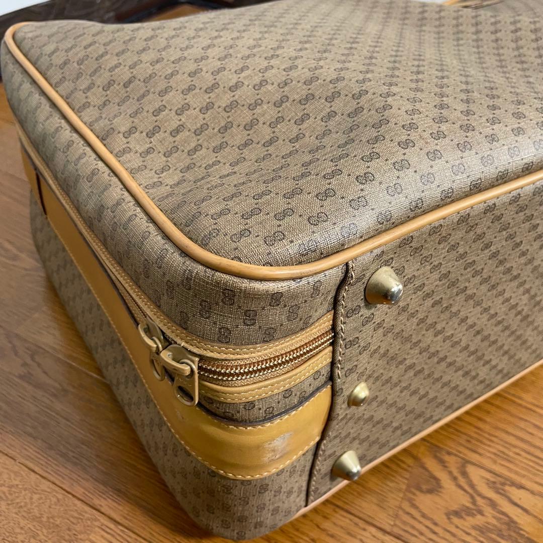 【美品 】GUCCI グッチ トラベルバッグ マイクロGG柄 オールドグッチ