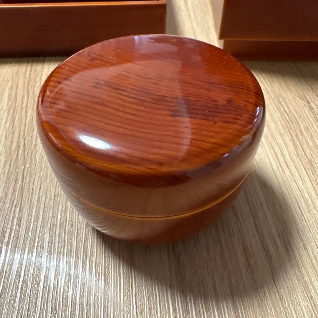 春慶塗　茶箱　4点セット