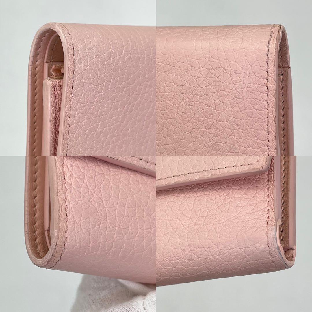 ルイヴィトン 三つ折り財布 ポルトフォイユ カプシーヌ RFID 付属品付き