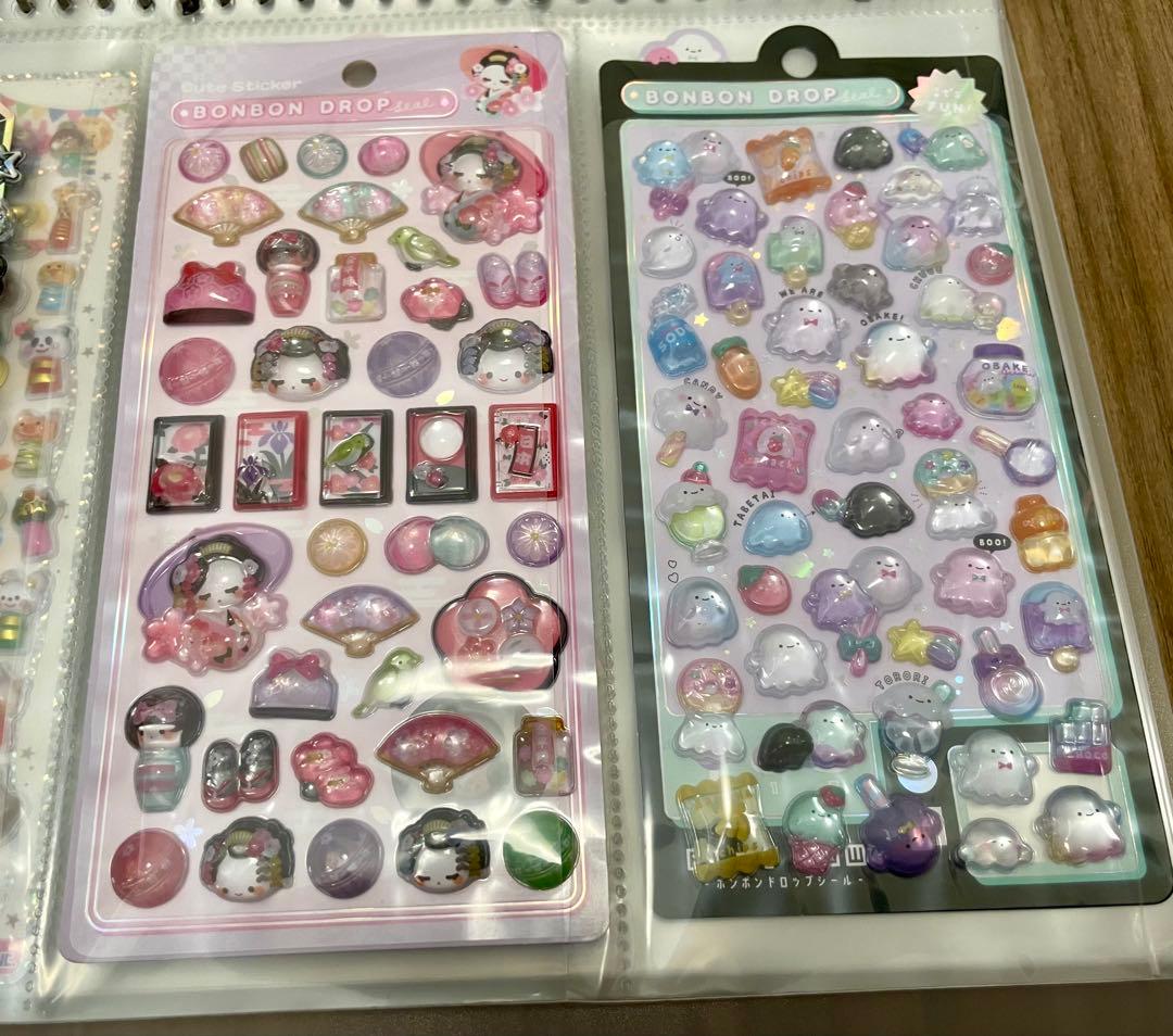 正規品 ボンボンドロップシール うるちゅるポップシール おはじきシール 30枚